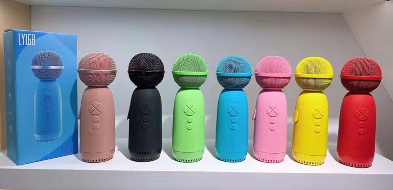 Microphone speaker [Celebration] Model: LY168 Unit size: 75.5mm*83mm Outer box size: 56.5✘49.2✘ 40.8cm details Picture