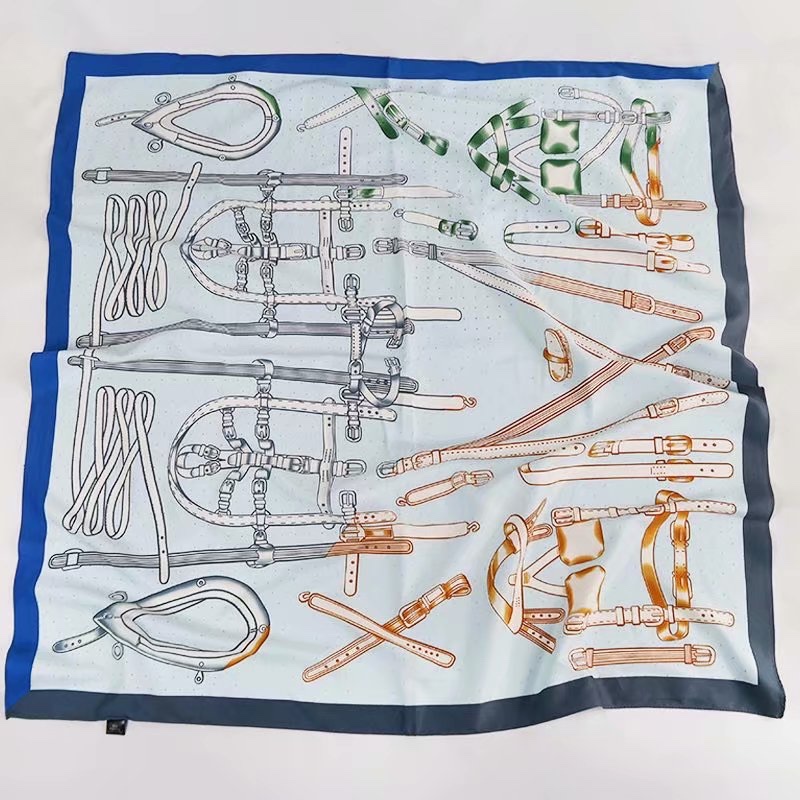Korean Fashion 90 Square Scarf 44