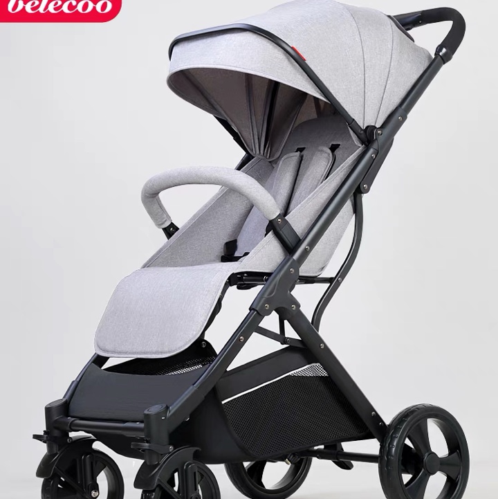 Baby stroller, Belico high view children's stroller, newborn baby stroller, three-fold stroller