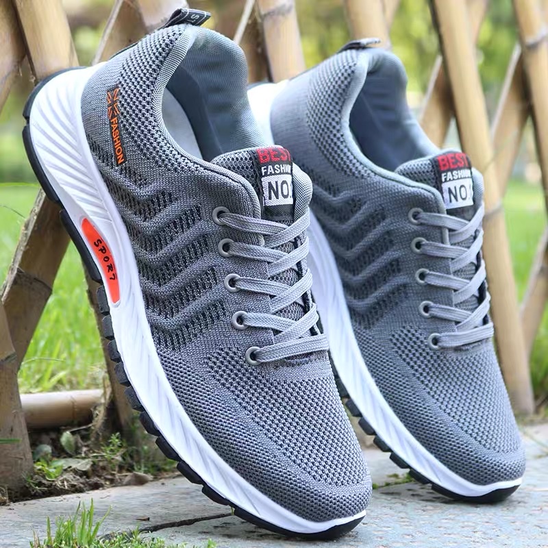 鞋子男2021新款春夏季网面鞋透气休闲鞋男士运动鞋防臭轻便跑步鞋详情图5
