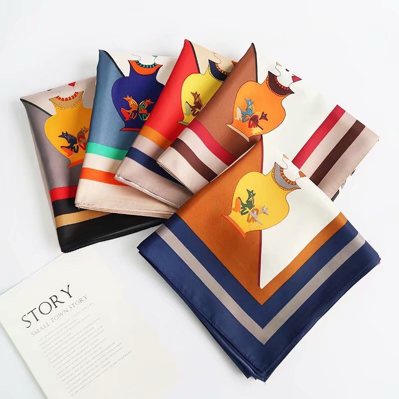Korean Fashion 90 Square Scarf 43