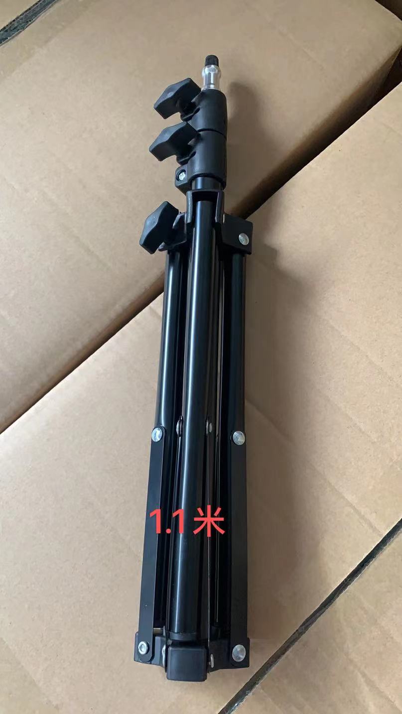 Tripod, telescopic supplementary light bracket, supplementary light triangular bracket, 1.1-meter bracket, mobile phone bracket Specification image