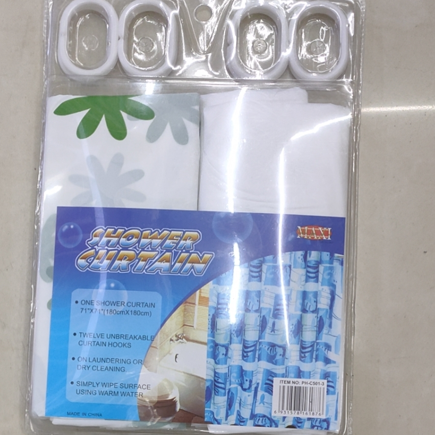 塑料双胞胎 双面吸塑浴帘
