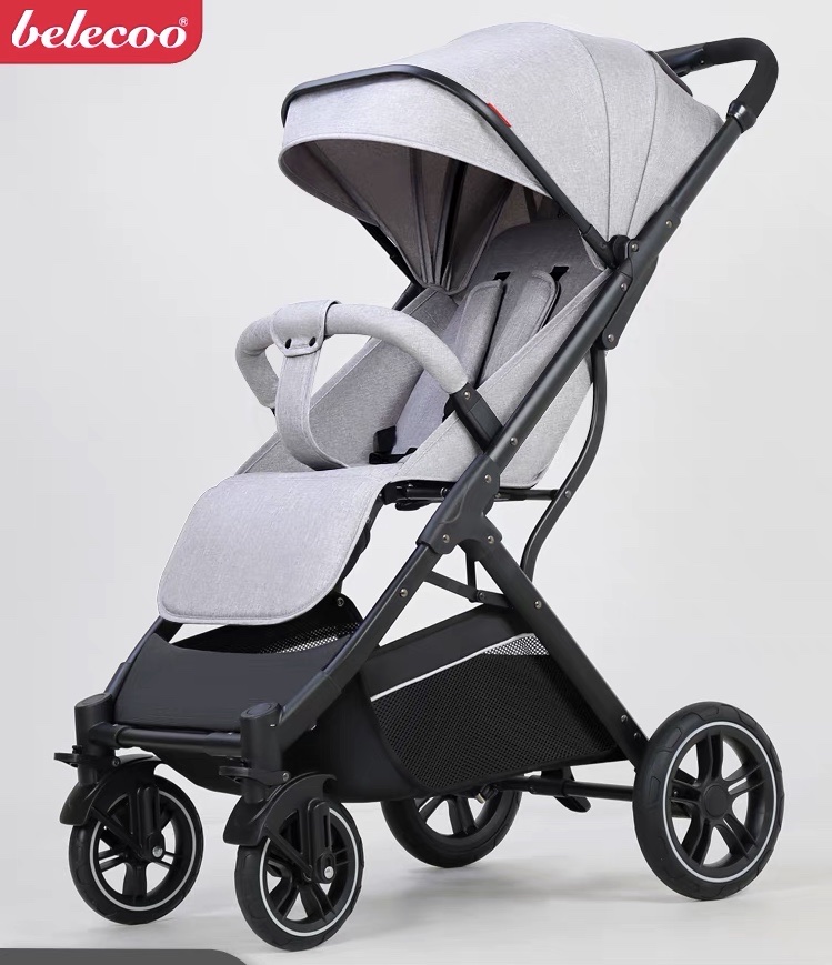 Baby stroller, Belico high view children's stroller, newborn baby stroller, three-fold stroller Item Picture