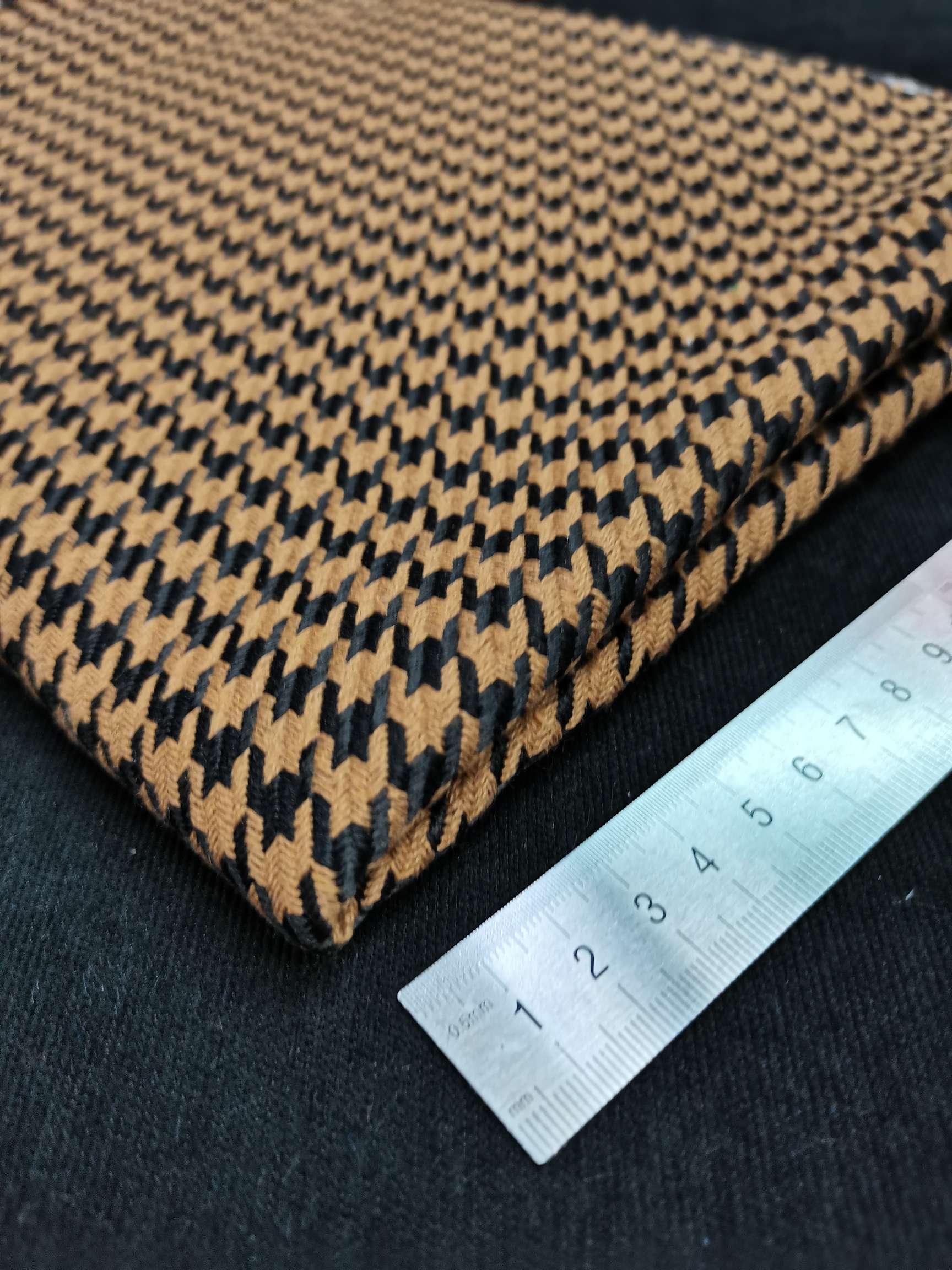 千鸟格 双色格子布 麻布 涤棉布当季新款爆款厂家直销批发零售有现货详情2