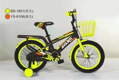 1801黄 儿童自行车产品图