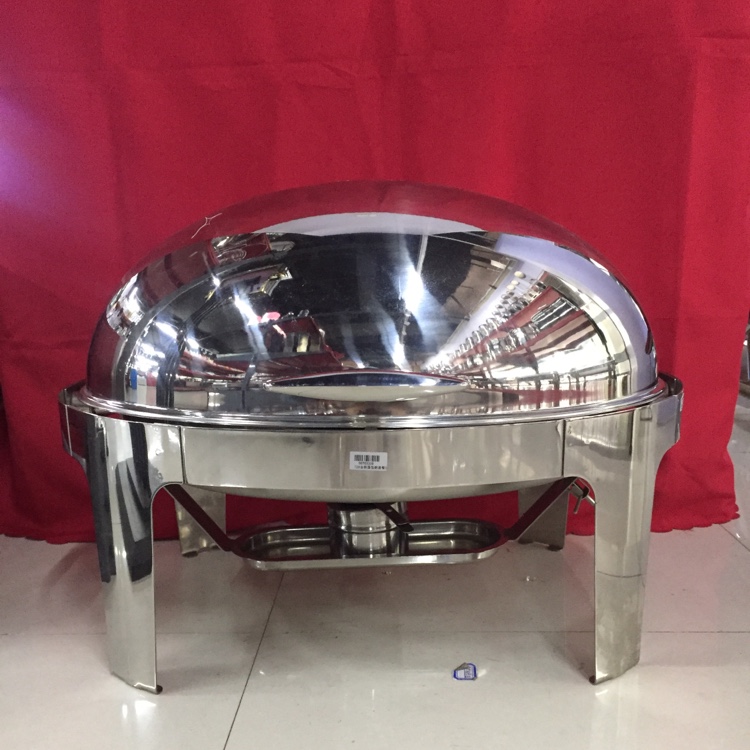 729 All-steel egg-shaped flip-top buffet stove