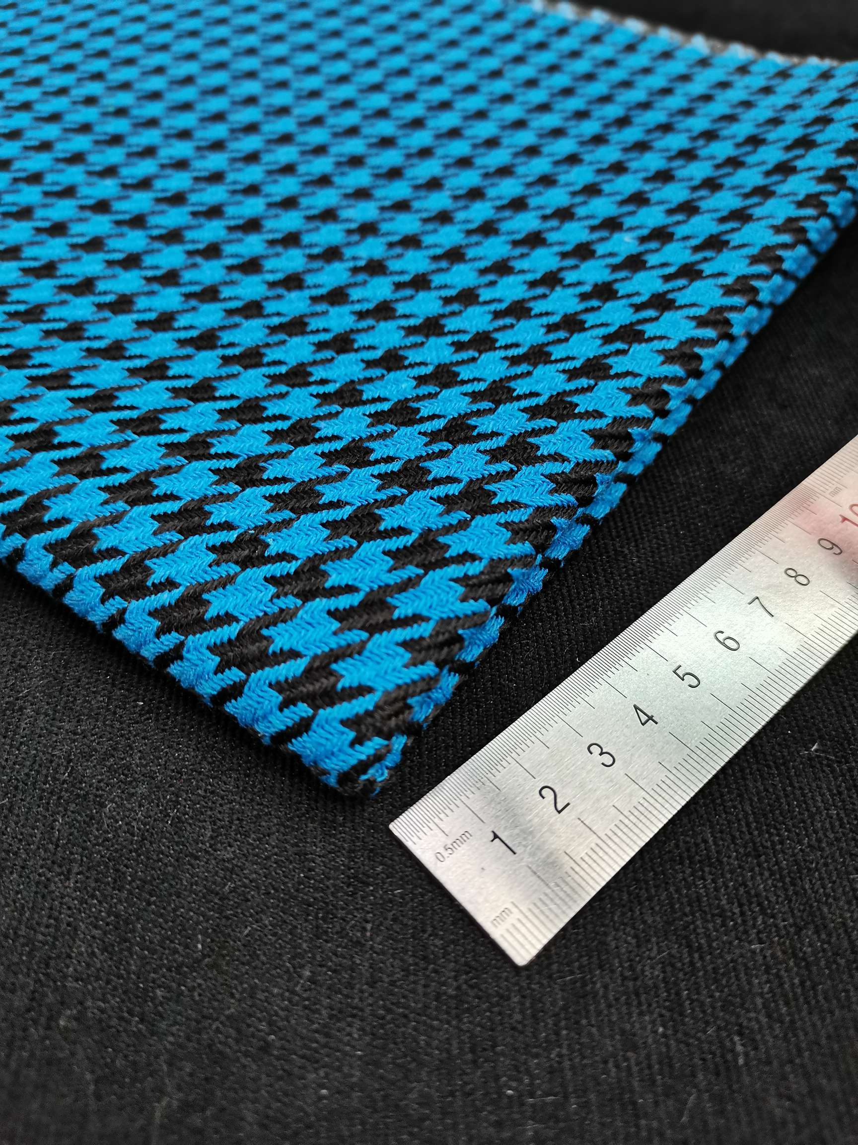 千鸟格 双色格子布 麻布 涤棉布当季新款爆款厂家直销批发零售有现货详情6