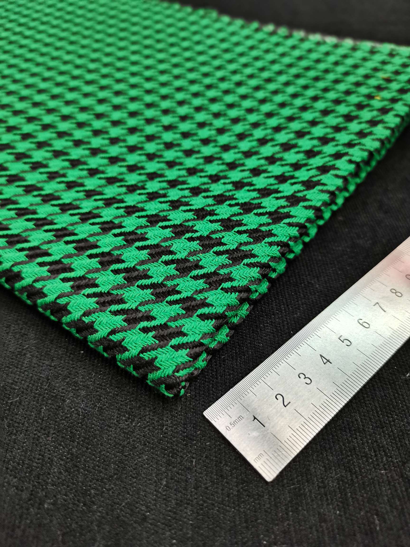 千鸟格 双色格子布 麻布 涤棉布当季新款爆款厂家直销批发零售有现货详情8