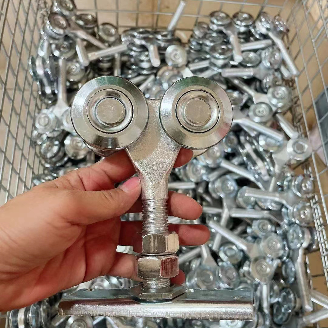 滑轮滑轨吊轮铁轮吊轨吊轮门上轮导轨轮工业推拉大平移门吊轮镀锌重型移门轨道滑轮ABS白轮