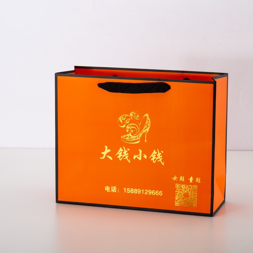 加厚牛皮纸袋 定制礼品包装袋服装袋手提纸袋子定做可印logo  白卡纸袋详情1