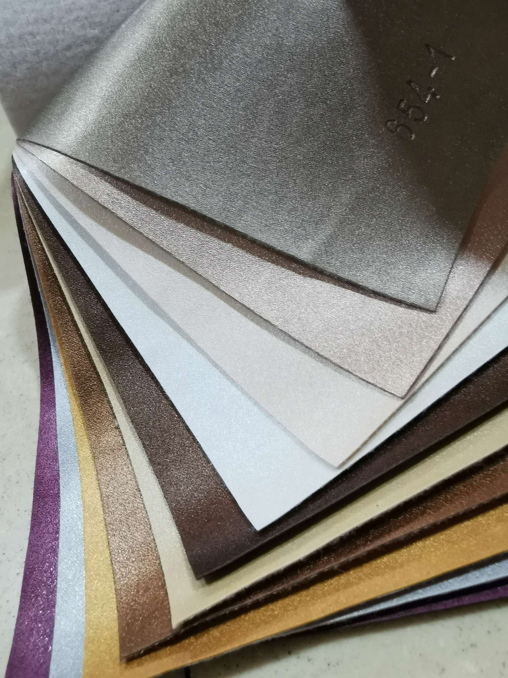 Semi-pu decorative leather with 654 texture, factory direct sales leather details Picture