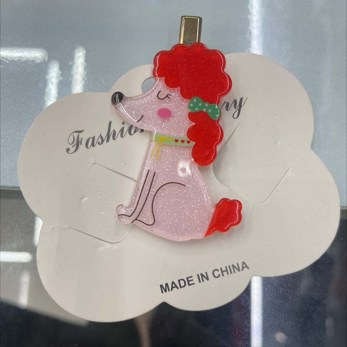 亚克力小狗一字发夹