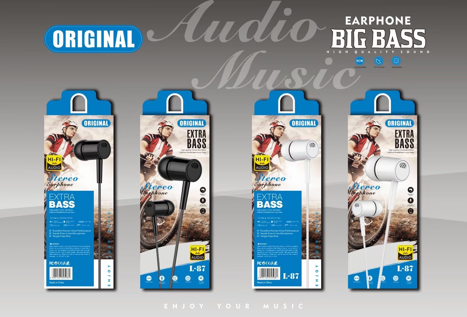 爆款适用于 苹果 安卓 国产智能手机  通用线控手机耳机 礼品耳机 工厂直供  现货详情图1