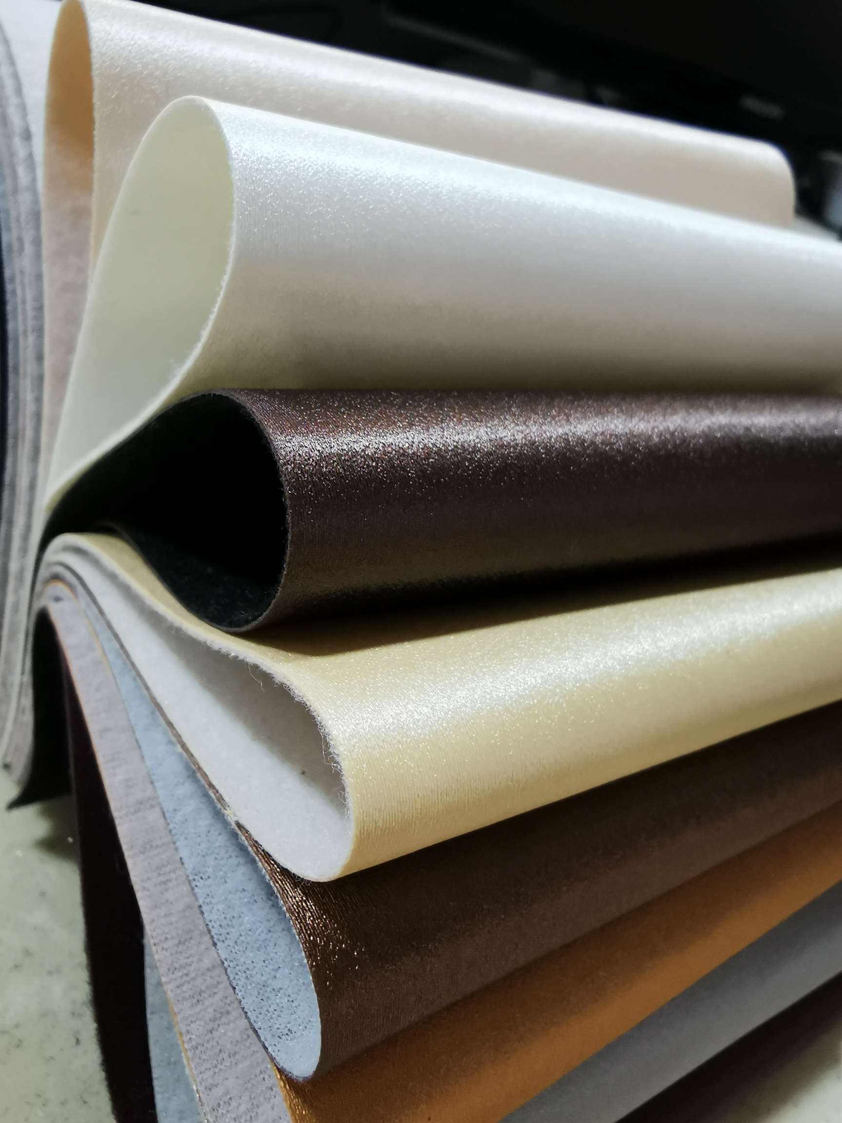 Semi-pu decorative leather with 654 texture, factory direct sales leather Specification image