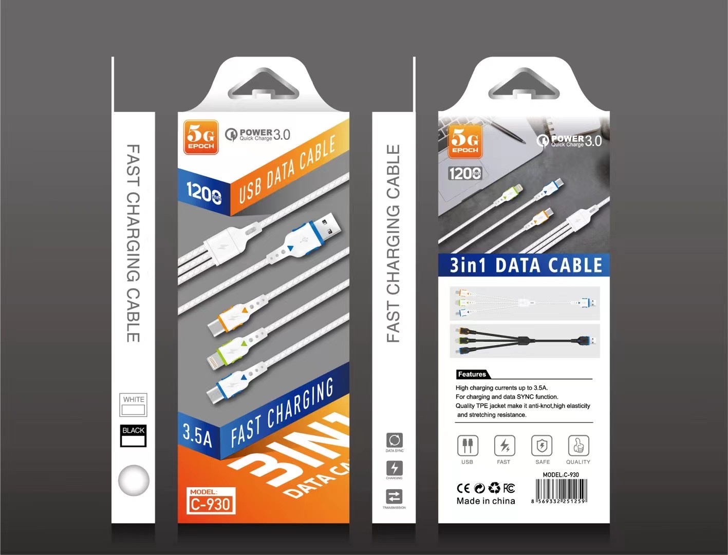 手机快充一拖三快充数据线详情图2