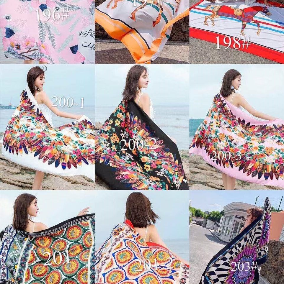 Ethnic Wind Beach Scarf Shawl 68