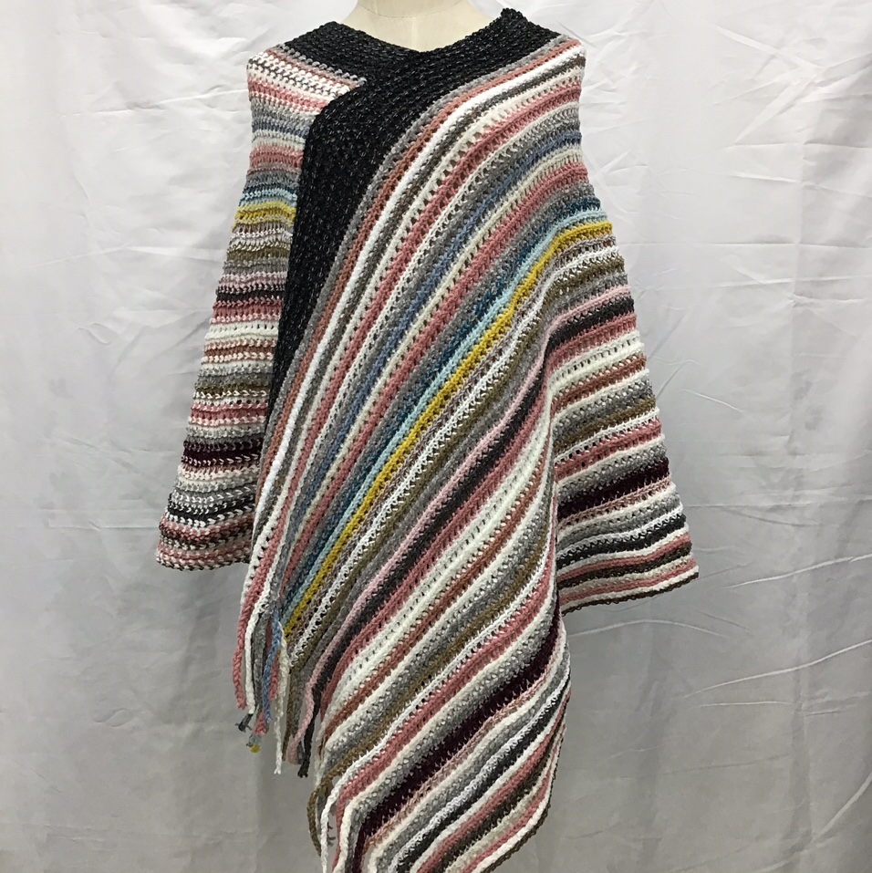 Manufacturers Direct Sales Autumn And Winter Europe And The United States Fashion Trend New Chenille Colorful Cape