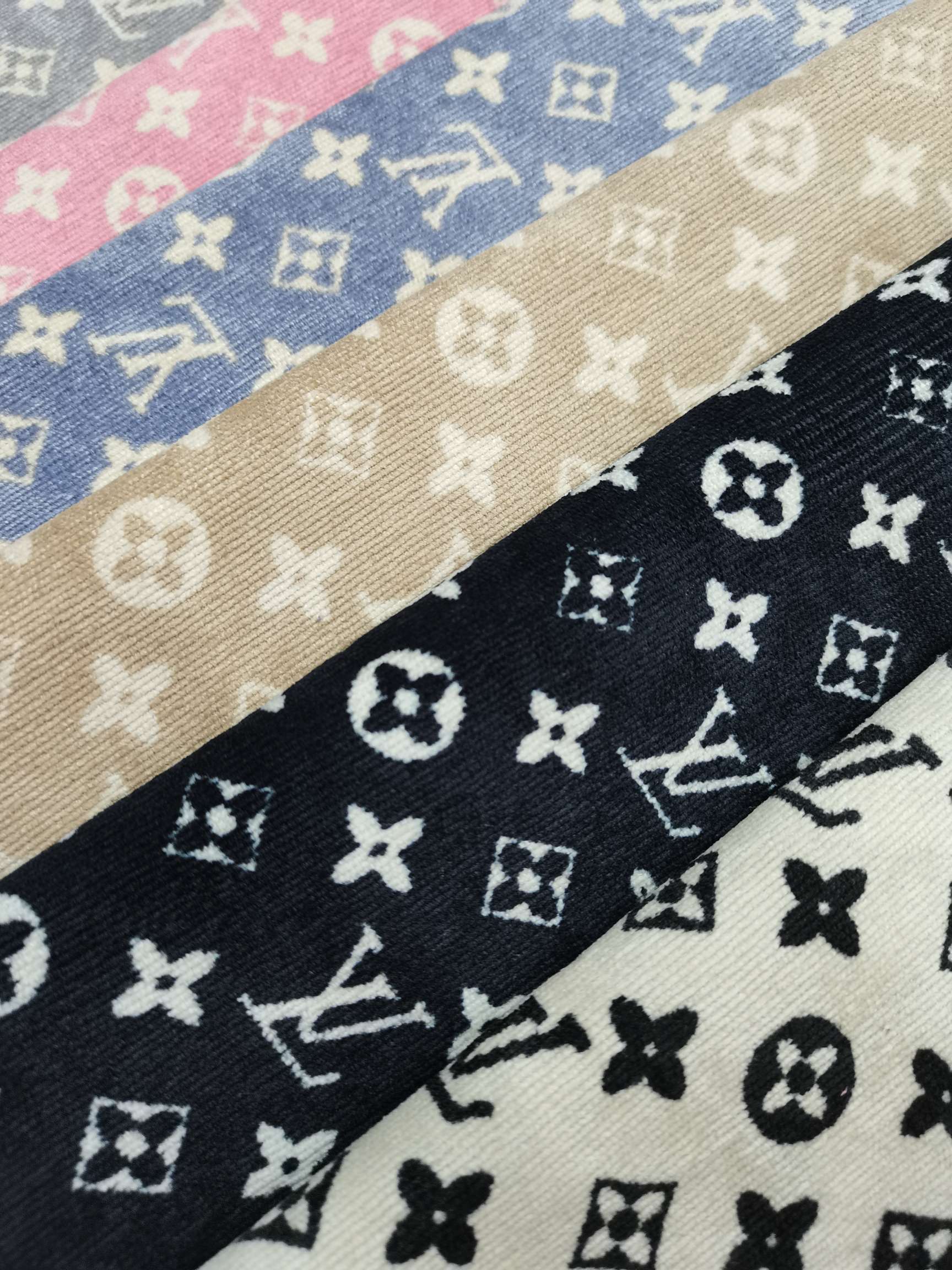 灯芯绒  印花布 坑条纹印花厂家直销零售批发现货线下实体店详情1