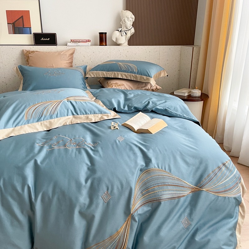 新款100s澳棉四件套床上用品床单被套四件床上用品床单被套四件详情图2