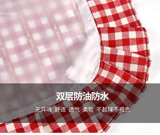 Princess Gingham Lace Apron details Picture