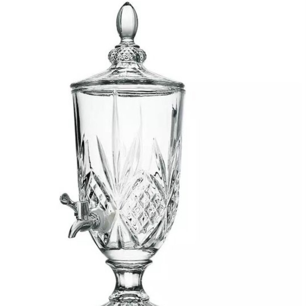 果汁饮料桶 带龙头商用玻璃酒瓶 自助饮料罐 大容量专柜冷水壶  啤酒桶3L