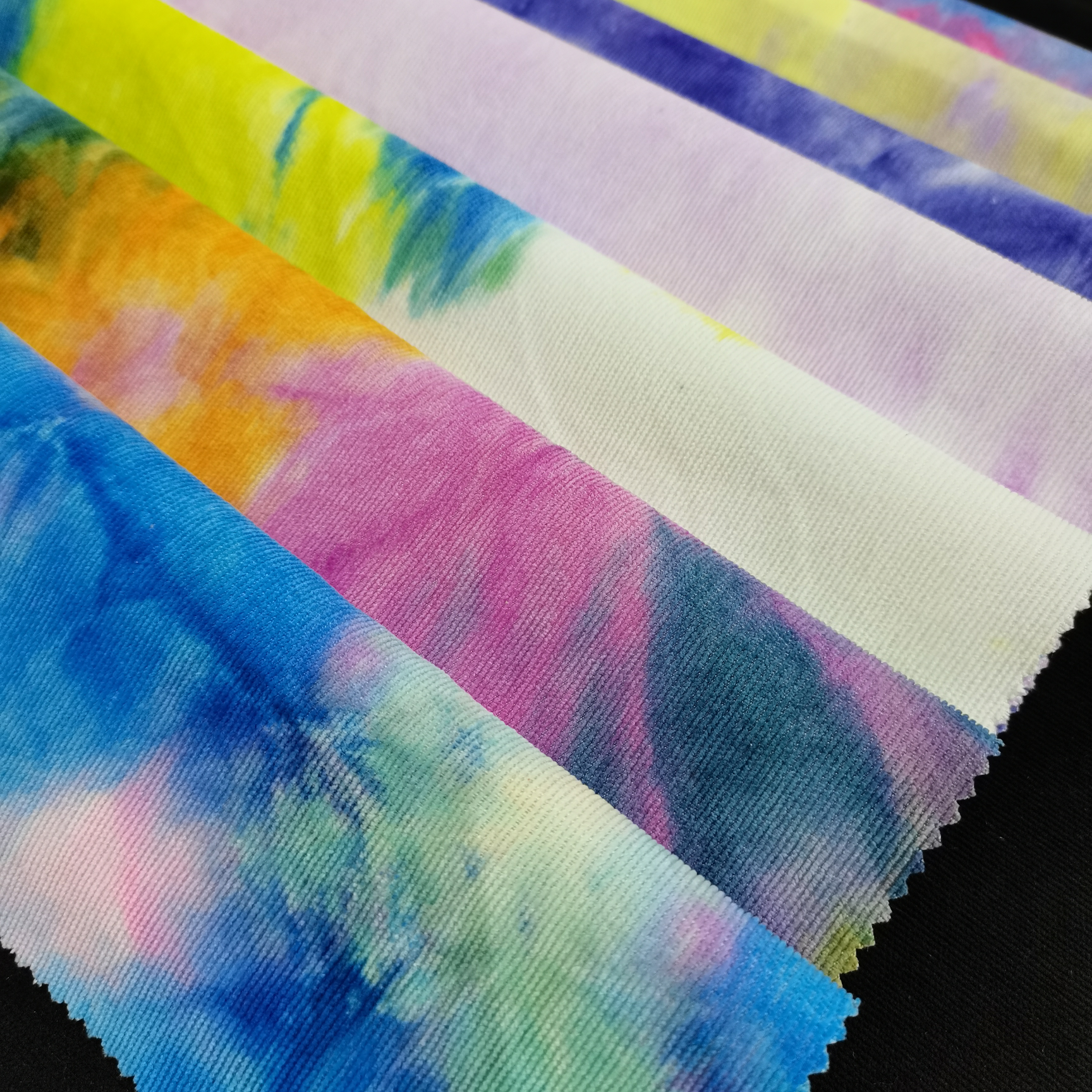 21条灯芯绒  扎染灯芯绒  新款坑条扎染当季新款厂家直销现货线下实体店