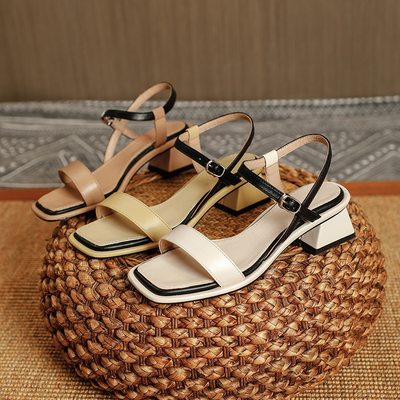 女士清新高跟凉鞋详情图2