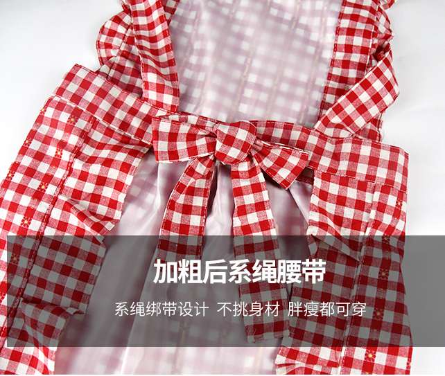 Princess Gingham Lace Apron Item Picture
