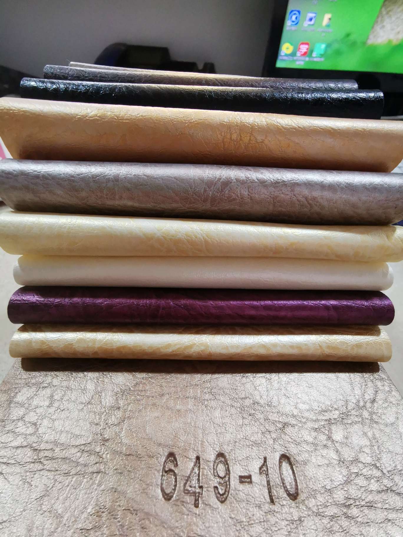 Semi-pu decorative leather factory direct sales leather Specification image