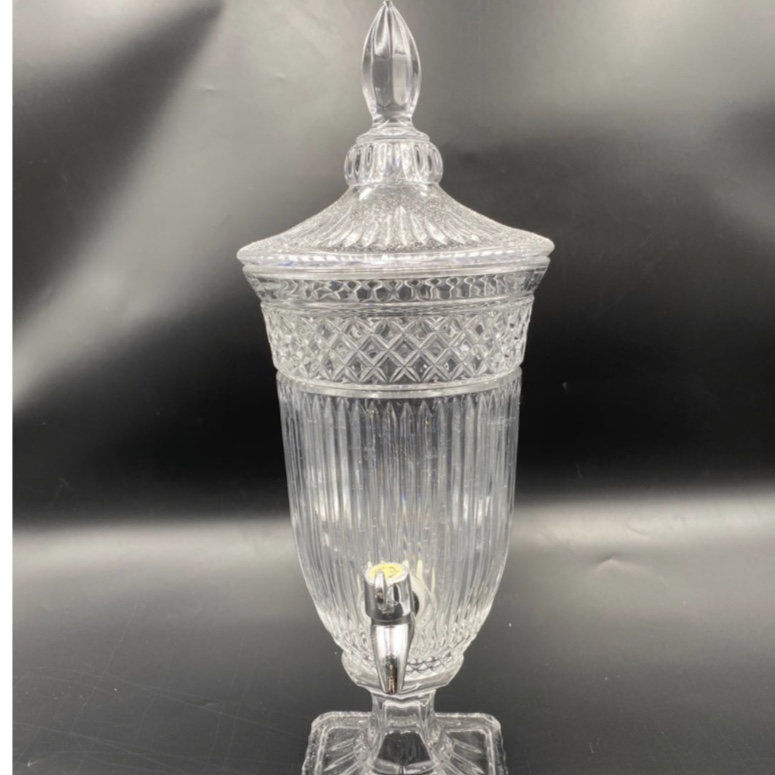 果汁饮料桶 带龙头商用玻璃酒瓶 自助饮料罐 大容量专柜 冷水壶 啤酒桶3L