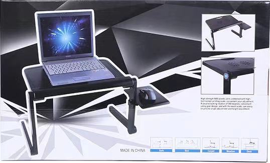 站立式电脑桌 时尚床上家用移动折叠升降散热电脑桌办公桌笔记本详情1