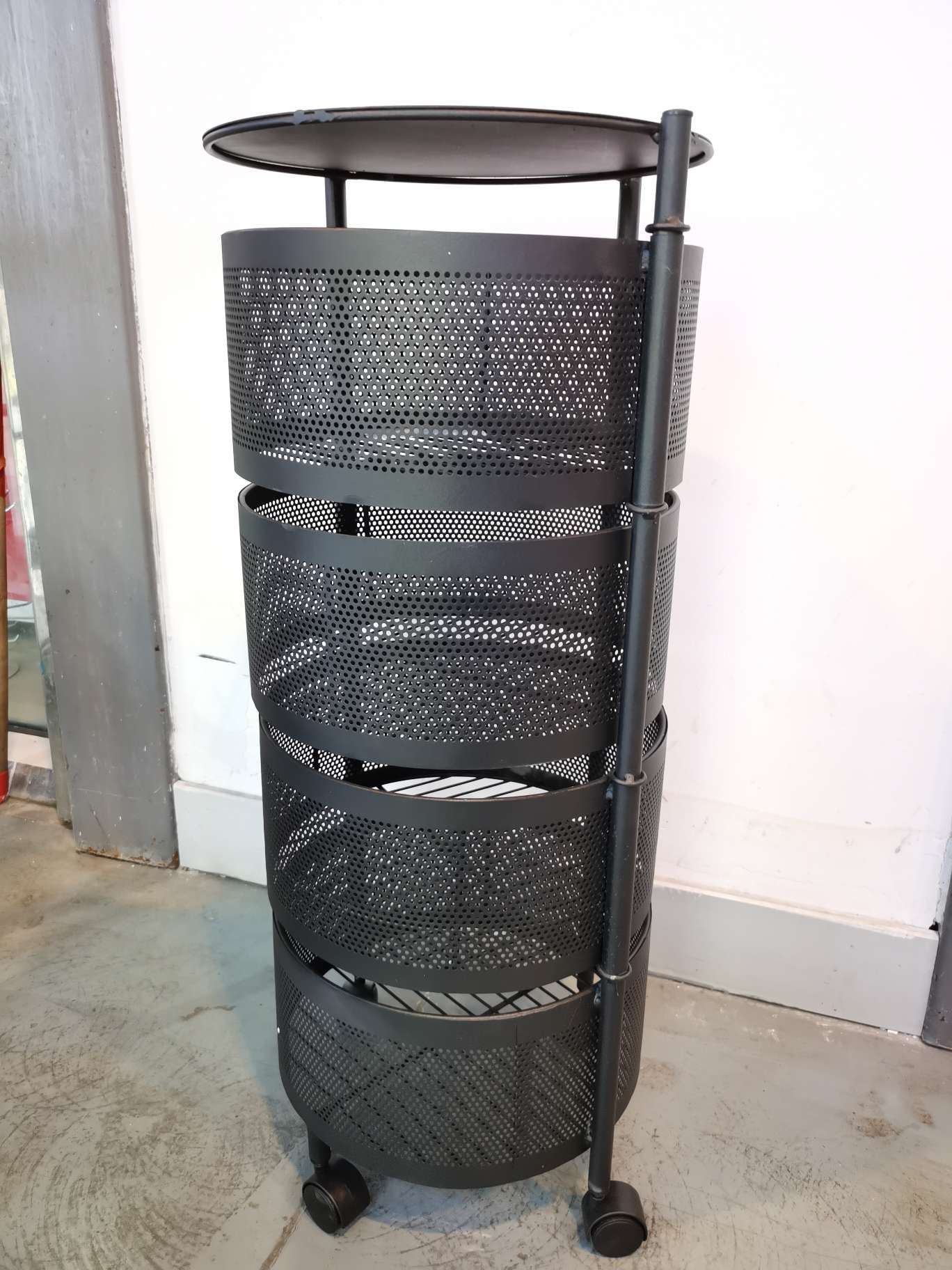 圆型可移动置物架三层四层五层产品图