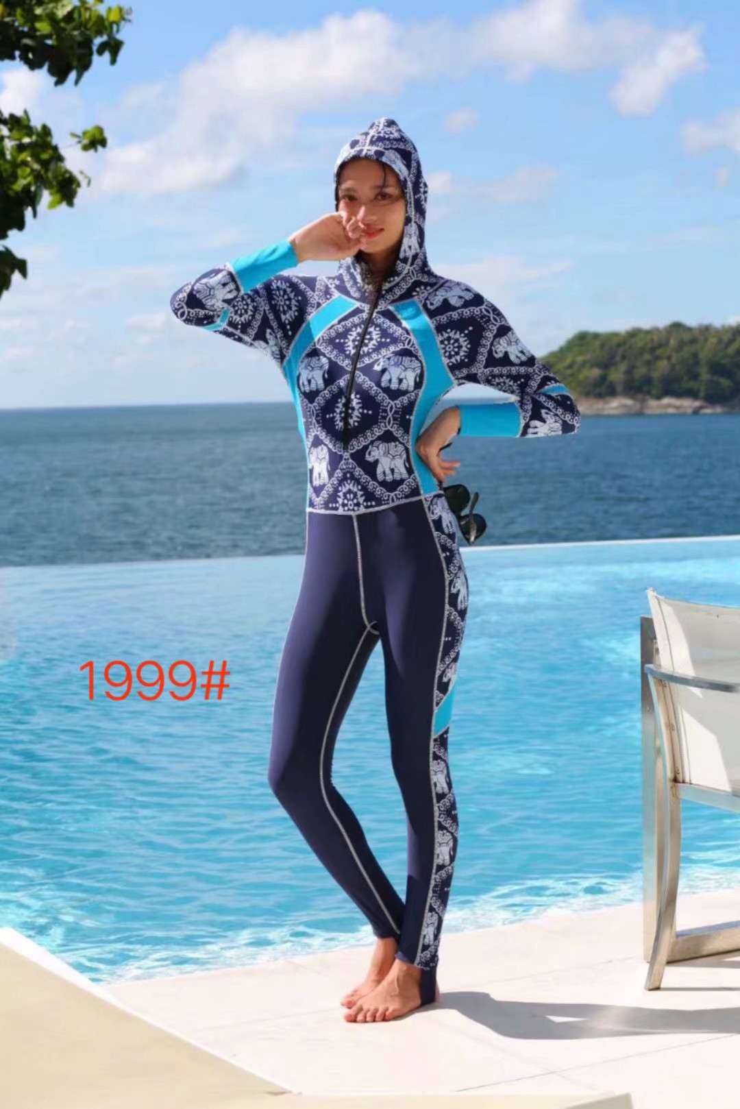 Sun-protective one-piece swimsuits are a national trend Application Scenario