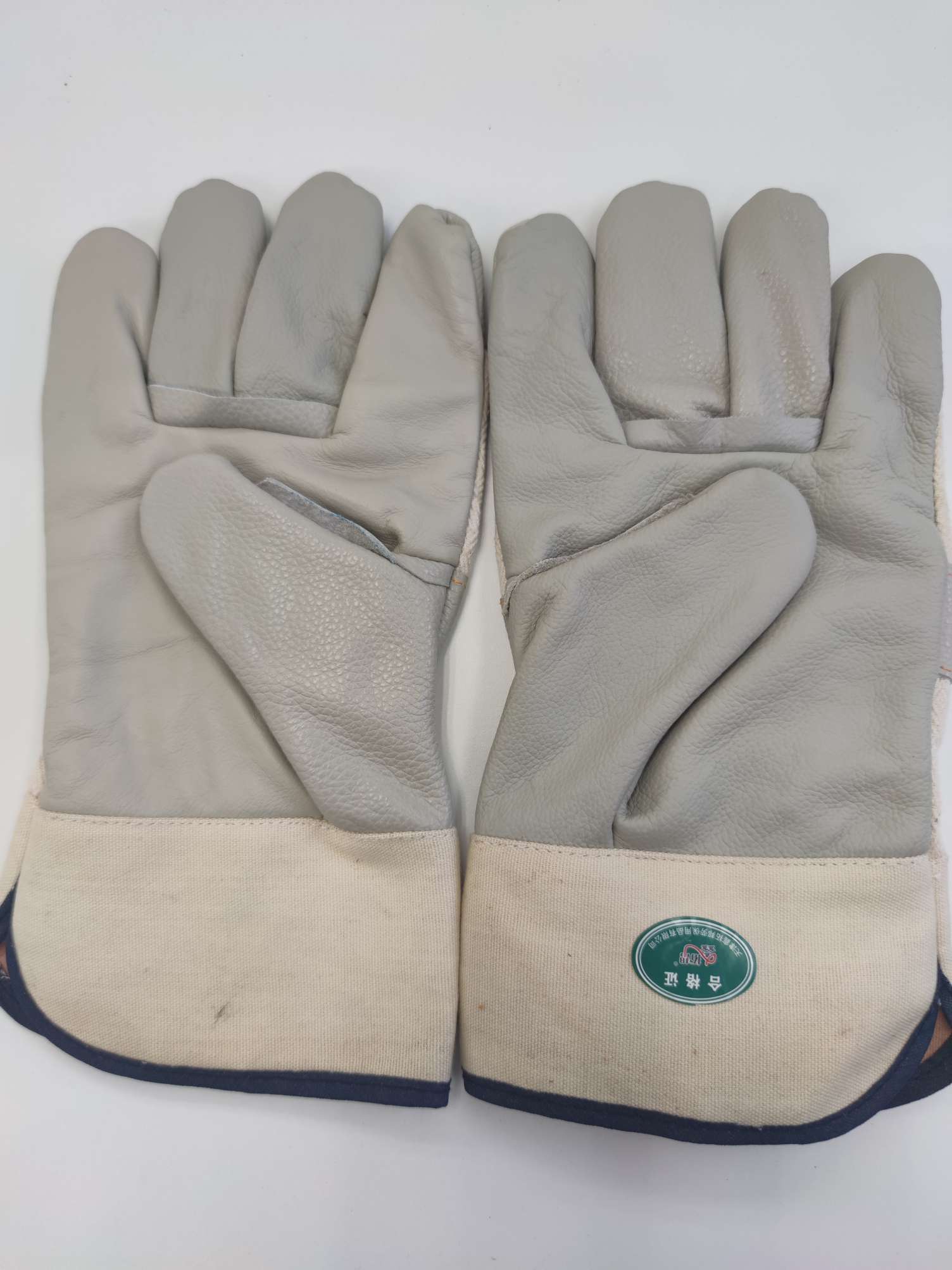 防护手套（手掌缝皮灰色）细节图