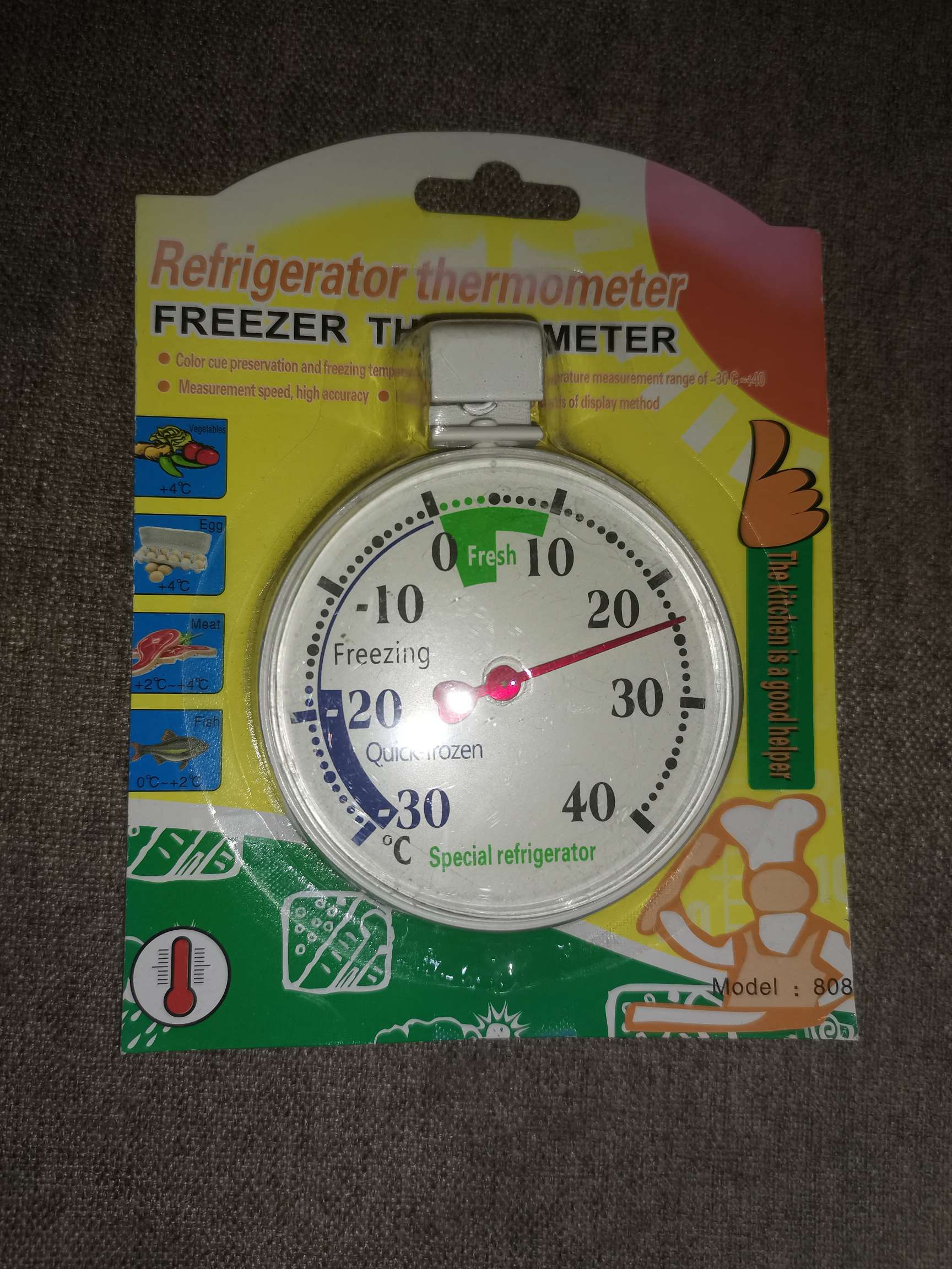 挂式圆形指针式冰箱温度计详情图4