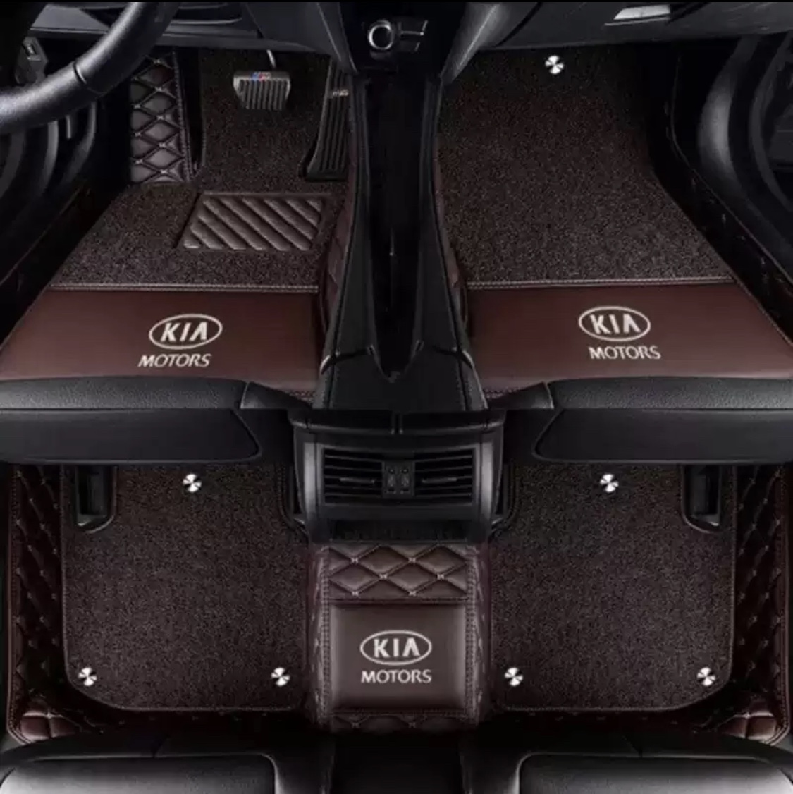 Kia leather car floor mat double