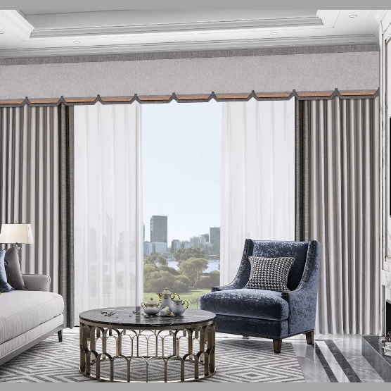 Roland's bedroom is fully blackout, soundproof, and equipped with modern, strong blackout, sunshade, and silent curtains without the need for drilling