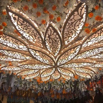 Wedding luminous petal light box ceiling Wedding props Wedding hall stage arrangement variable petal air decoration a leaf