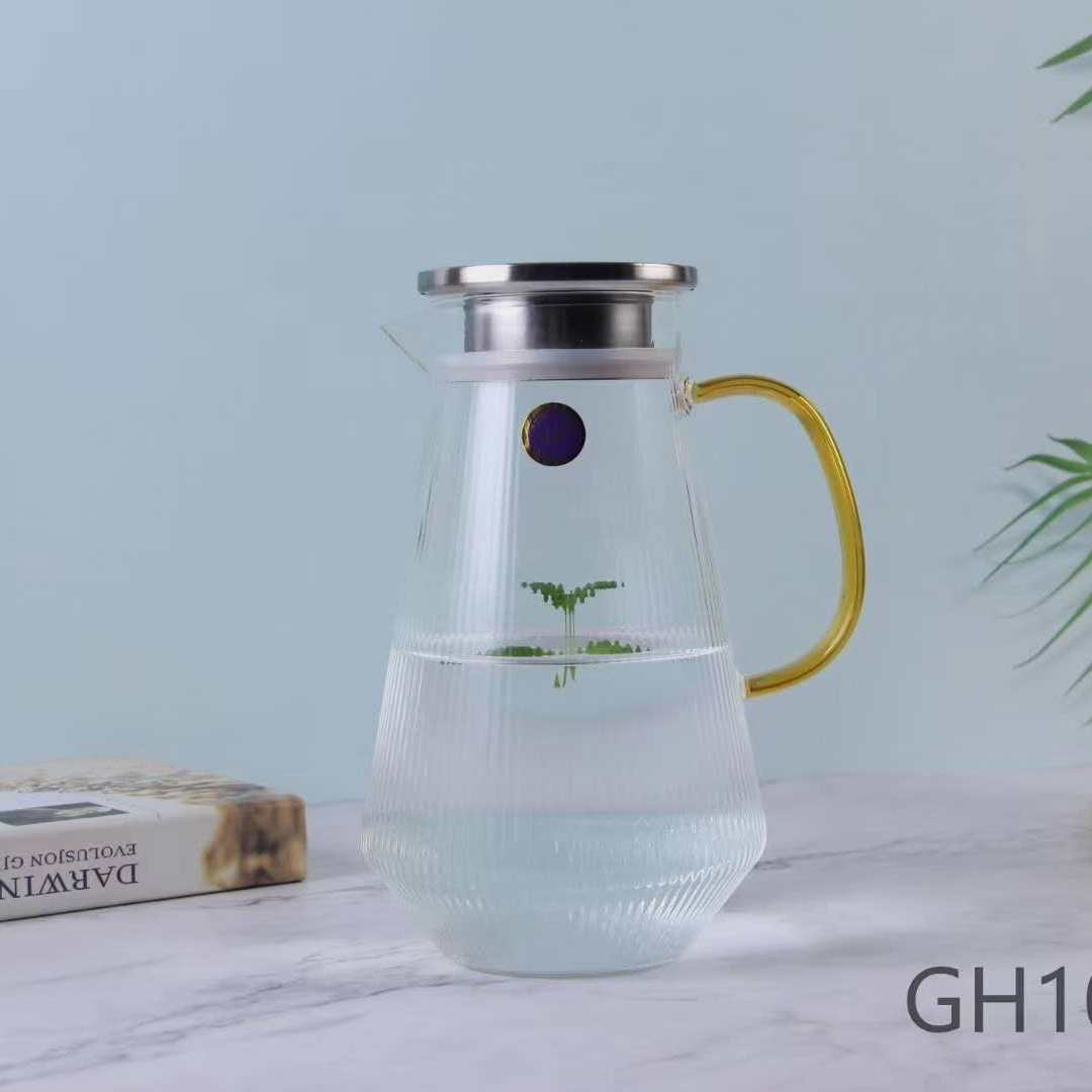 1061 Nordic simple Glass Gao Peng silicon glass Cold Water kettle, high-temperature resistant kettle, direct fire kettle