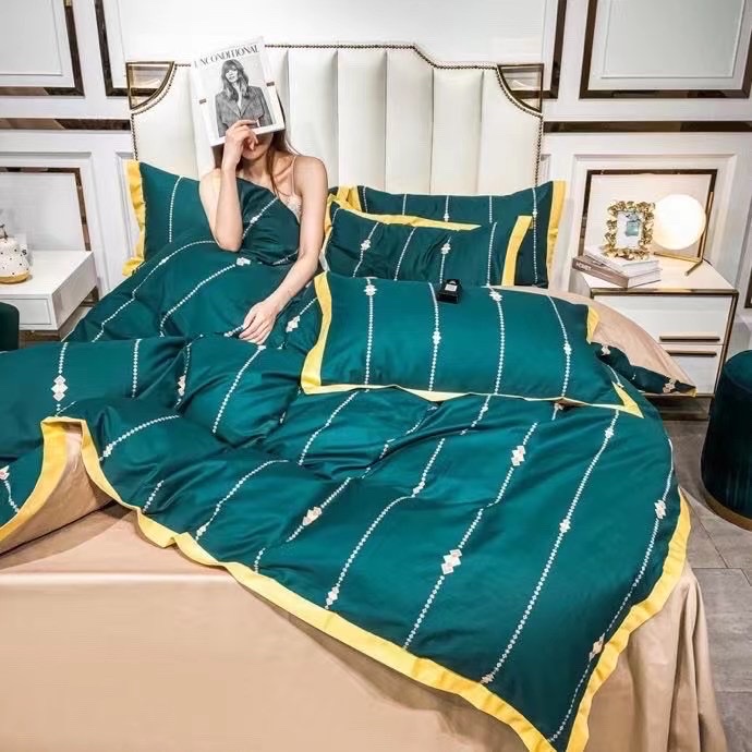 40-count pure cotton spring and summer four-piece set of bedding, bed sheets and quilt covers, four pieces of bedding, bed sheets and quilt covers detail image 4