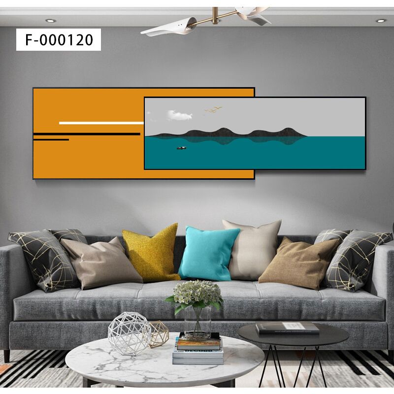 Aluminum alloy crystal porcelain crystal shell painting within painting light luxury style 48*1804️ ️ details Picture