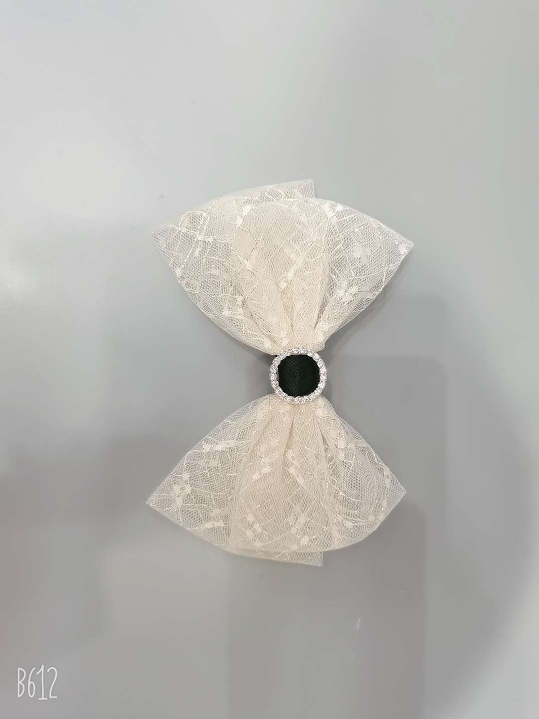 Korean Lace Double Large Butterfly Hairpin Fairy Simple Net Red Hair Jewelry Hairpin Day Tie Headwear With Diamond details Picture