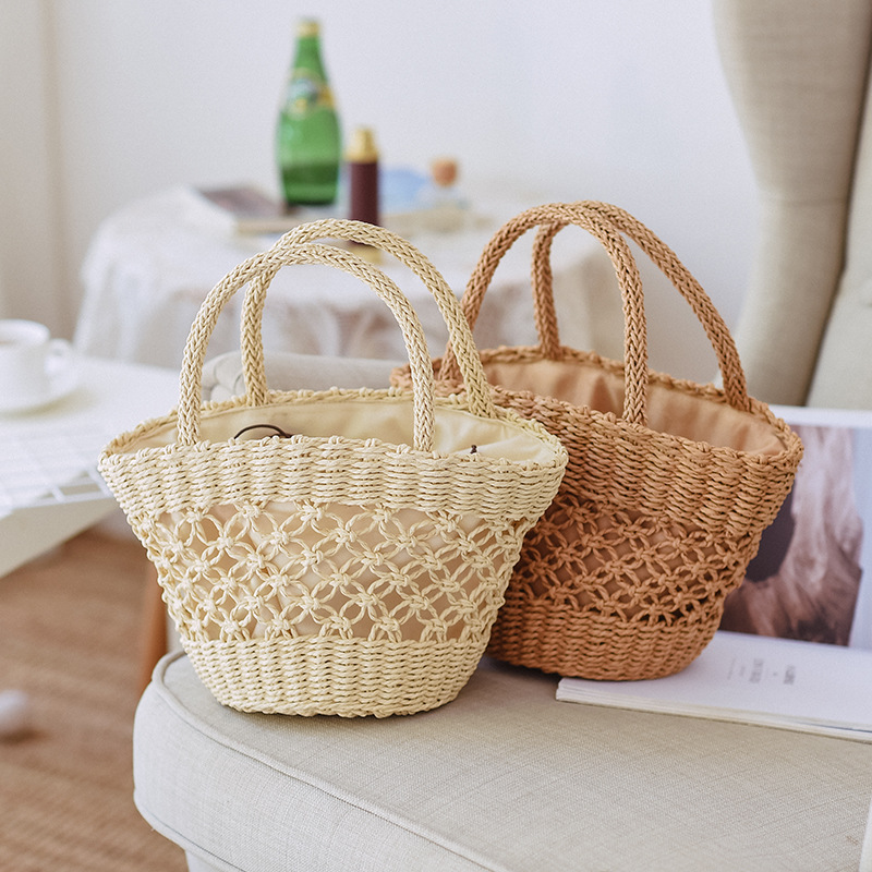 新款草编包 女包潮编织包手提度假沙滩包