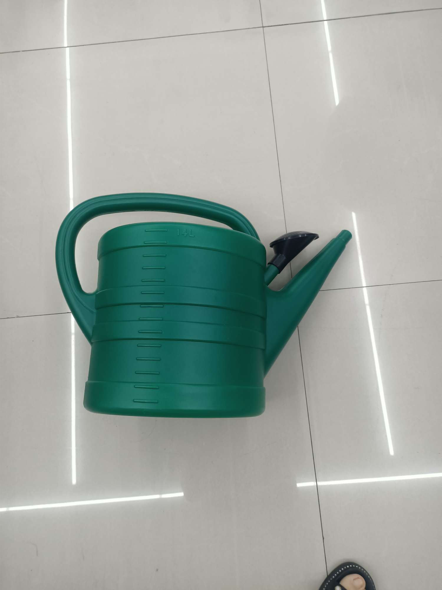 洒水壶5L批发家用农用园艺花卉喷壶5升绿色加厚塑料洒水壶长嘴浇水花洒器绿色洒水壶详情图4