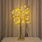 金色铜线树灯