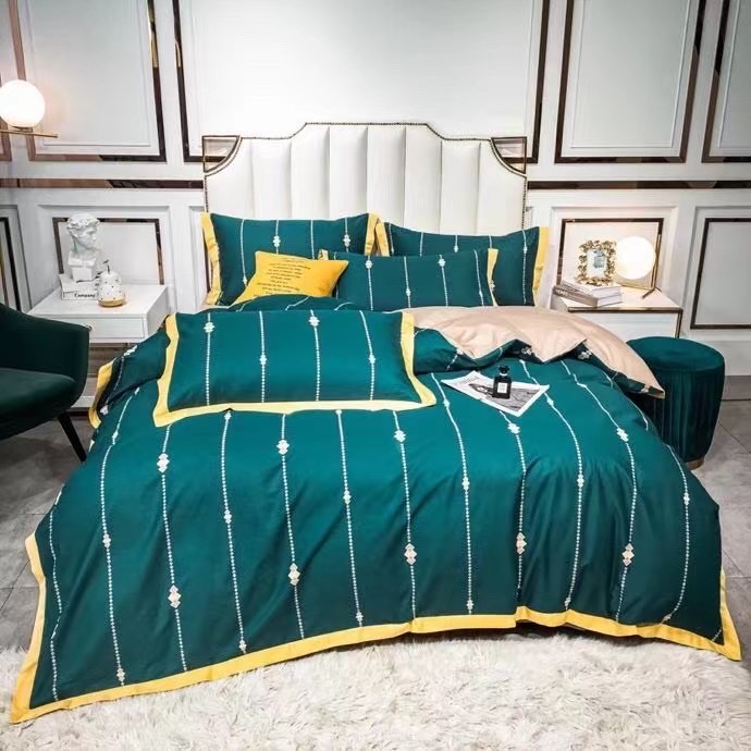 40-count pure cotton spring and summer four-piece set of bedding, bed sheets and quilt covers, four pieces of bedding, bed sheets and quilt covers detail image 1