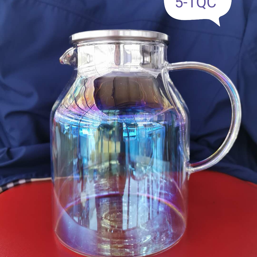 GPH25-1QC Nordic simple glass High Peng silicon glass cold water kettle, high-temperature resistant kettle, direct fire kettle
