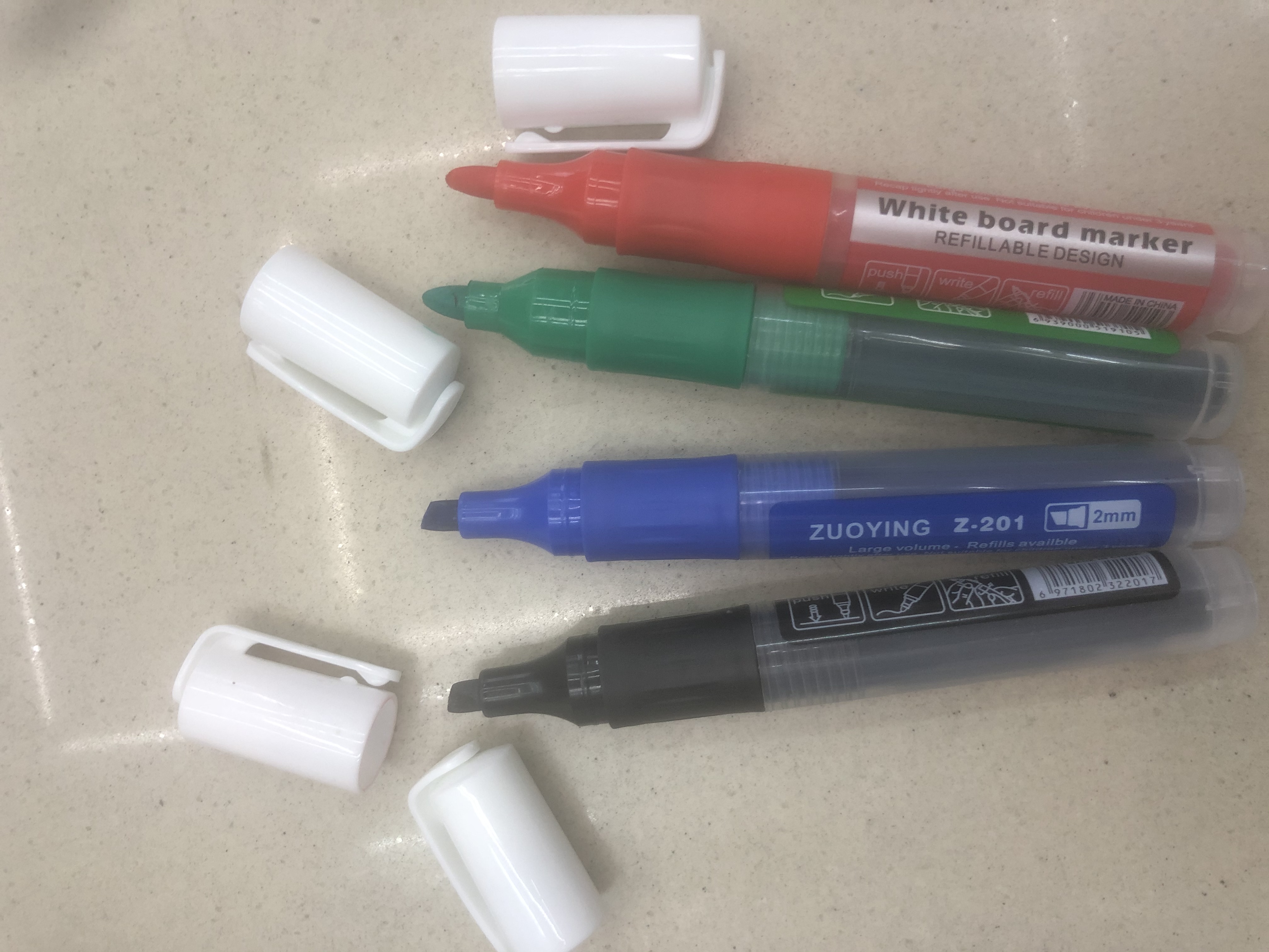 201PVC knife tip whiteboard pen details Picture