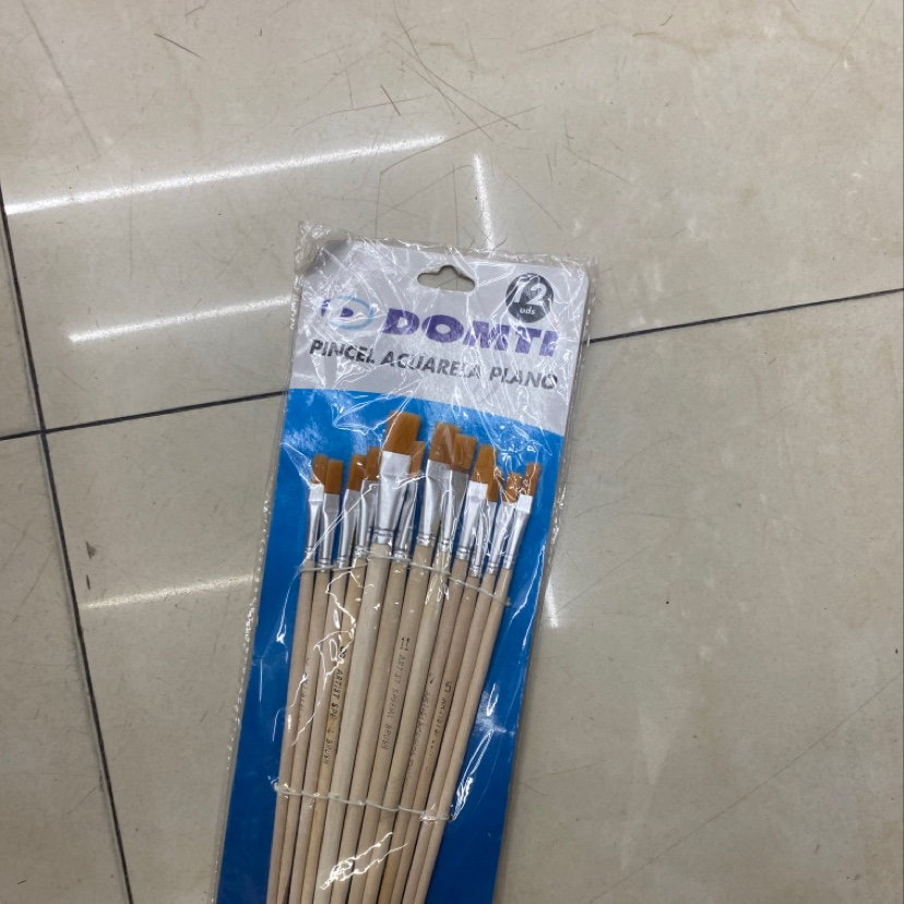 12 pieces of oil painting brushes